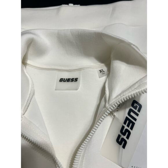 GUESS EcoVero Women’s XL White Zip-Up Track Jacket - Stylish & Sustainable - Picture 5 of 5